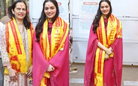 मिस वर्ल्ड मानुषी छिल्लर ने समृद्ध नव वर्ष 2025 के लिए गणपति बप्पा से लिया आशीर्वाद