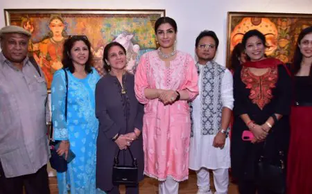 विशाल सबले की अनोखी पेंटिंग एक्सहिबिशन 'नायिका' के विमोचन में रवीना टंडन ने चार चांद लगाए